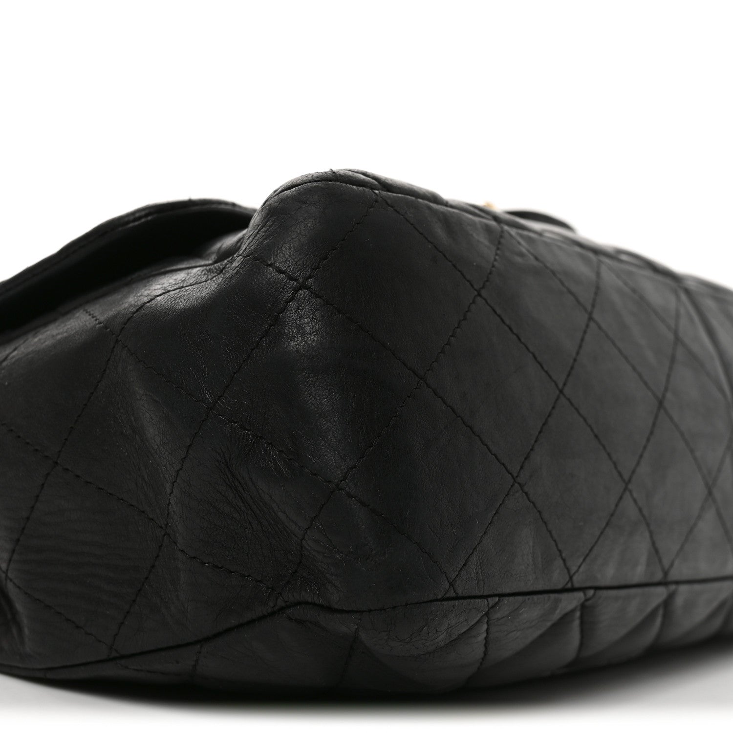 Chanel Lambskin Quilted Jumbo Single Flap Black 8 of 9