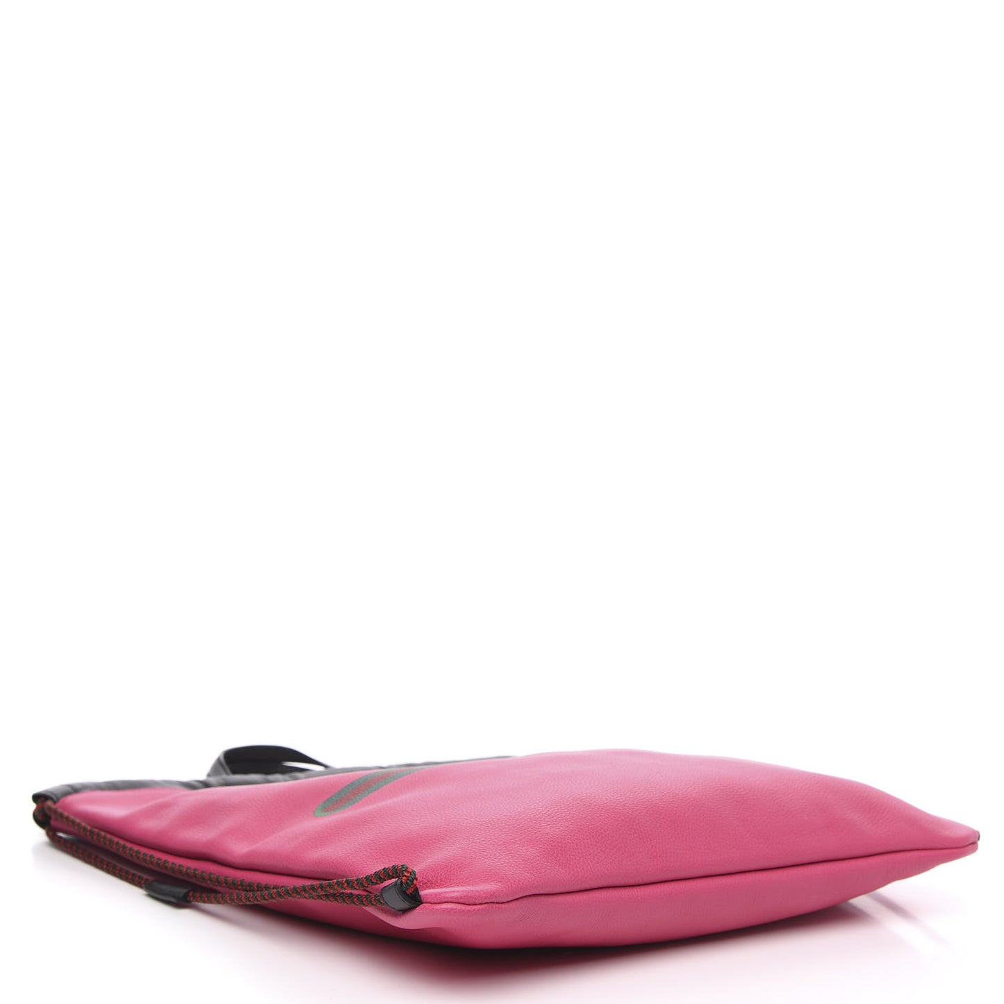 Grained Calfskin Logo Drawstring Backpack Box Pink Green Black