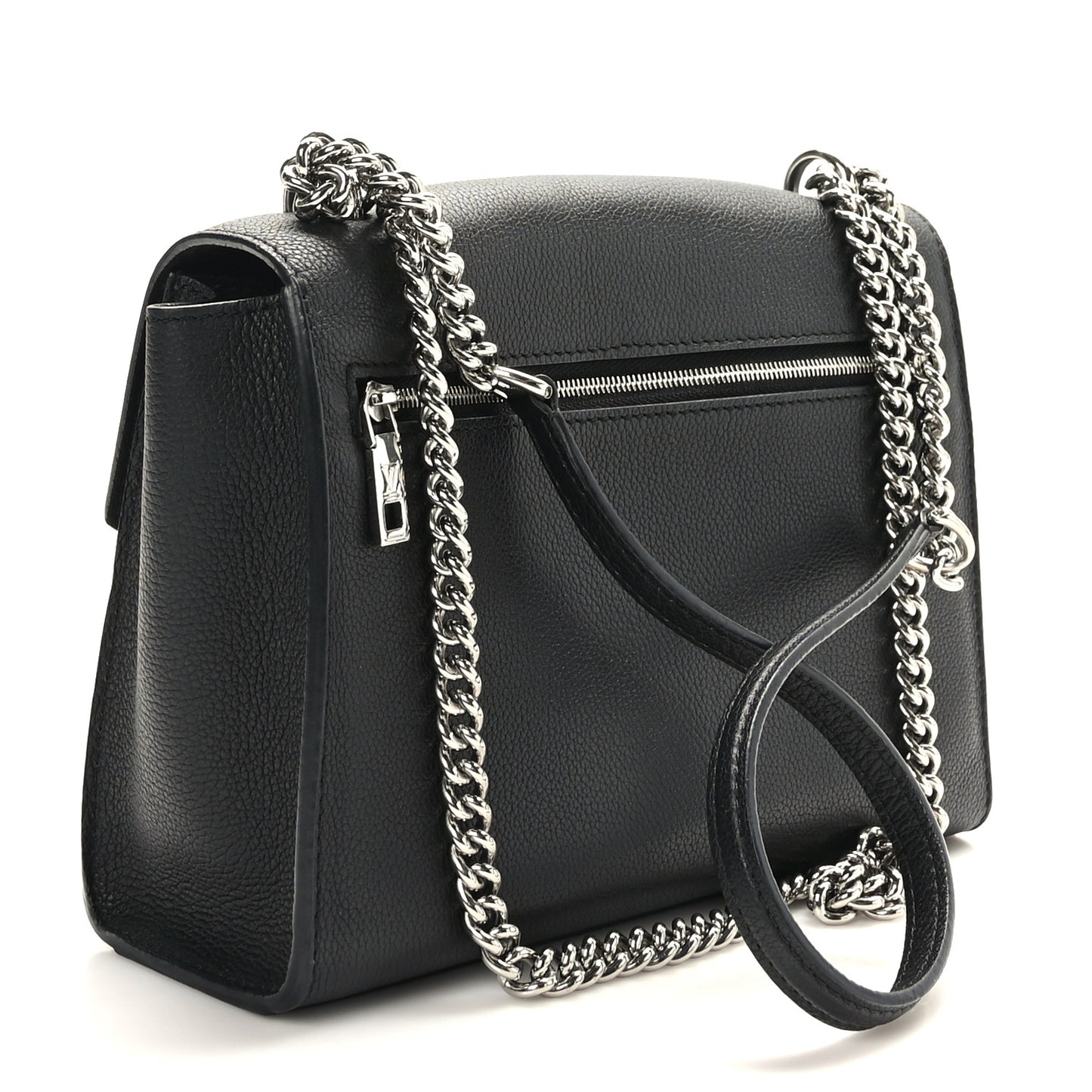 Soft Calfskin Mylockme Chain Bag BB Black