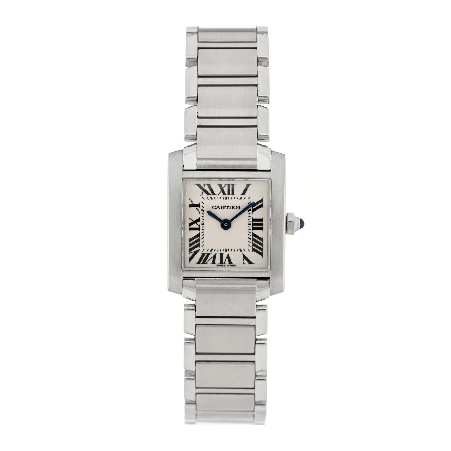 Stainless Steel 20mm Tank Francaise Quartz Watch