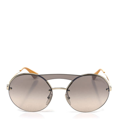 Prada Metal Round Gradient Sunglasses SPR 65T Gold 4 of 7