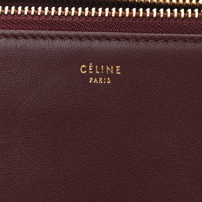 Celine Smooth Lambskin Small Trio Crossbody Bag Burgundy 9 of 14