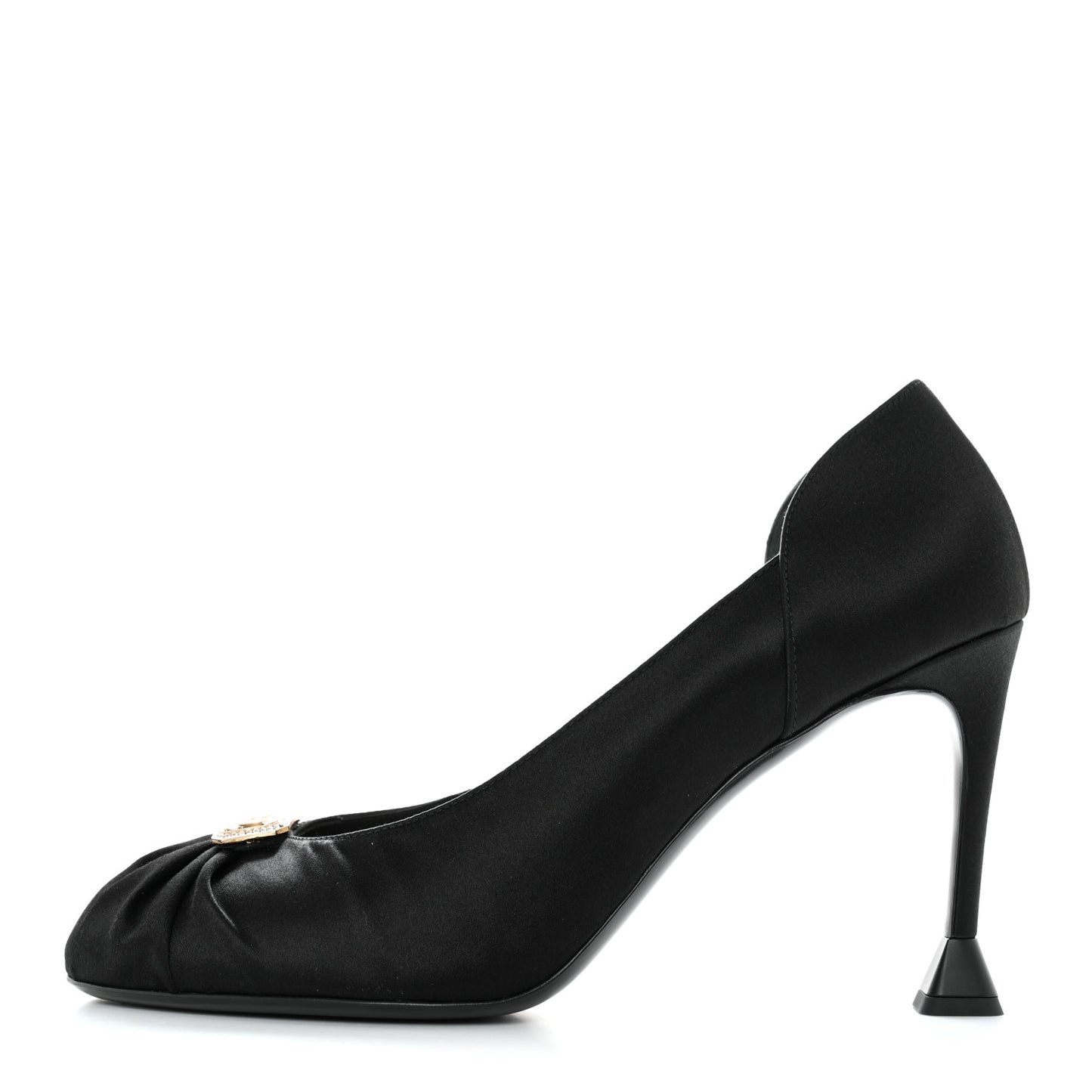 Satin Strass CC Pumps 41 Black