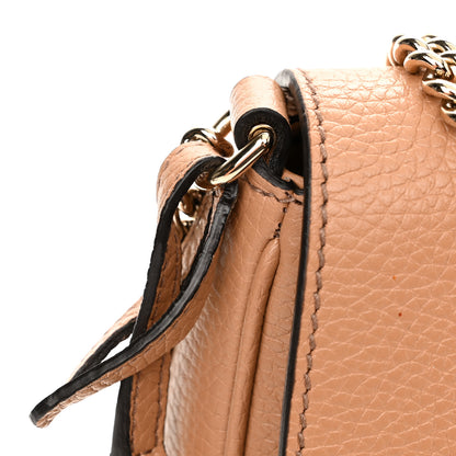Gucci Pebbled Calfskin Medium Soho Flap Crossbody Camelia 11 of 11