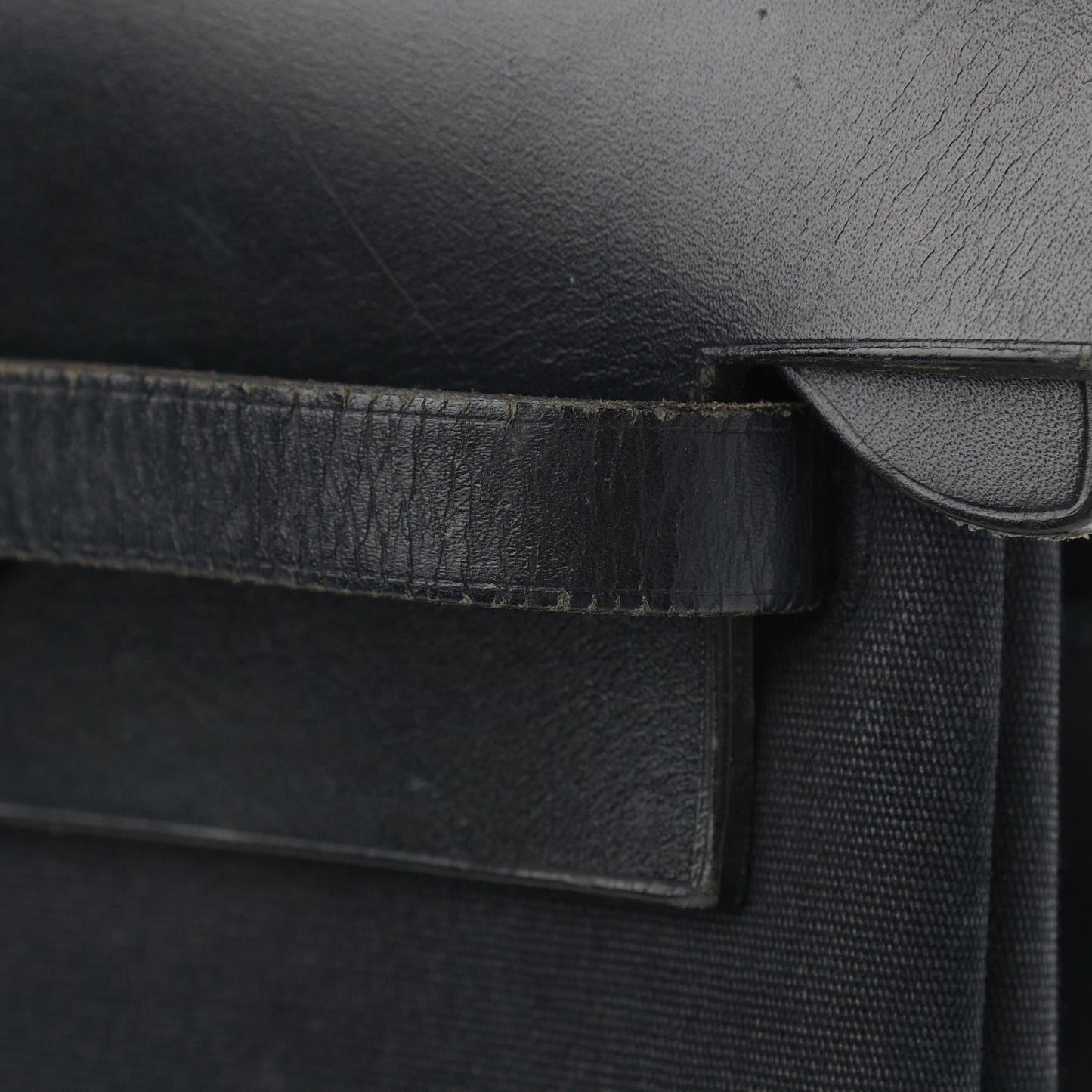 Toile Vache Calfskin Herbag 30 PM Backpack Black