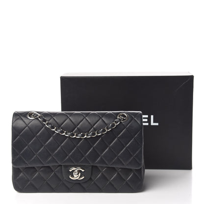 Chanel Lambskin Quilted Medium Double Flap Black 15 of 15