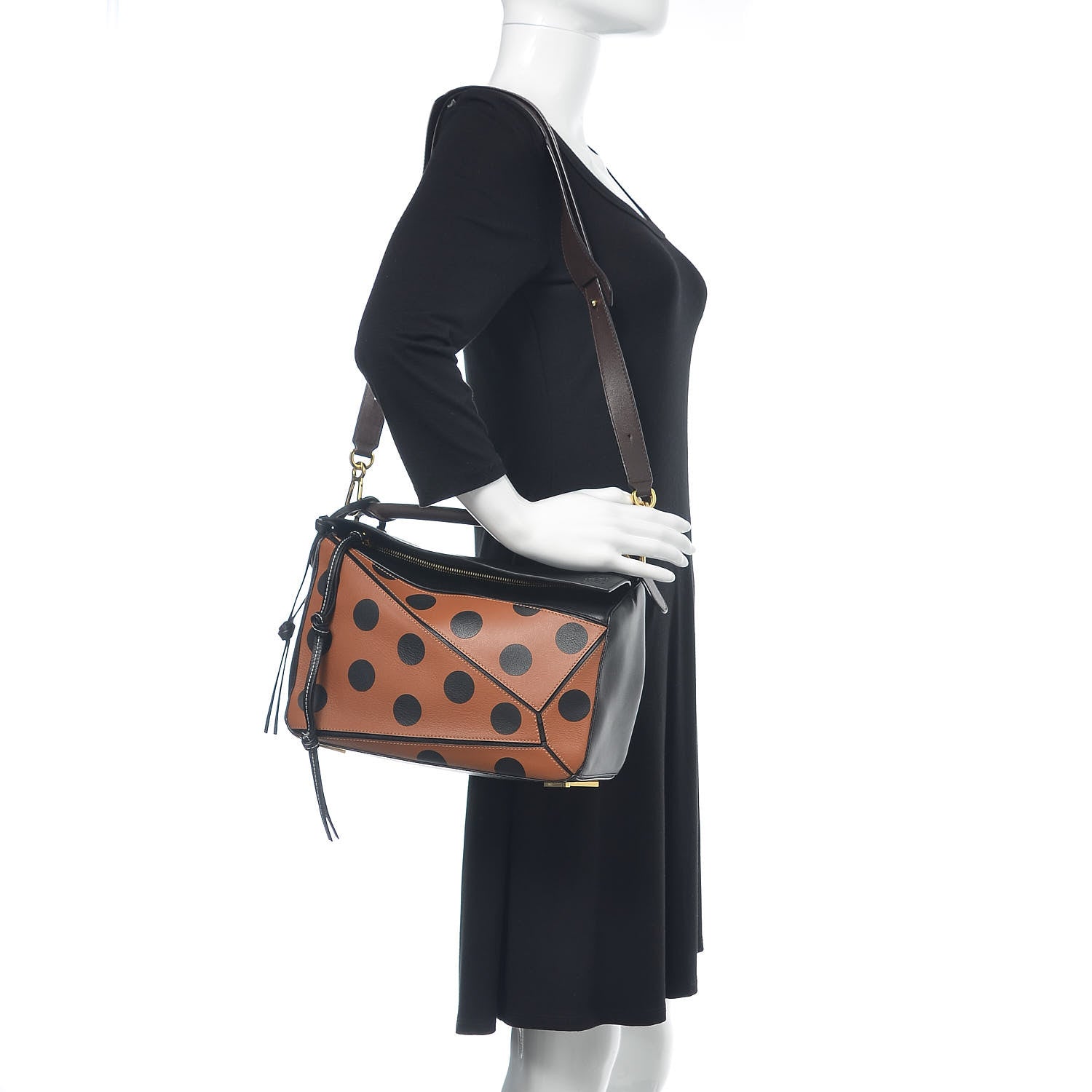 Loewe Calfskin Medium Polka Dot Puzzle Bag Multicolor 2 of 12