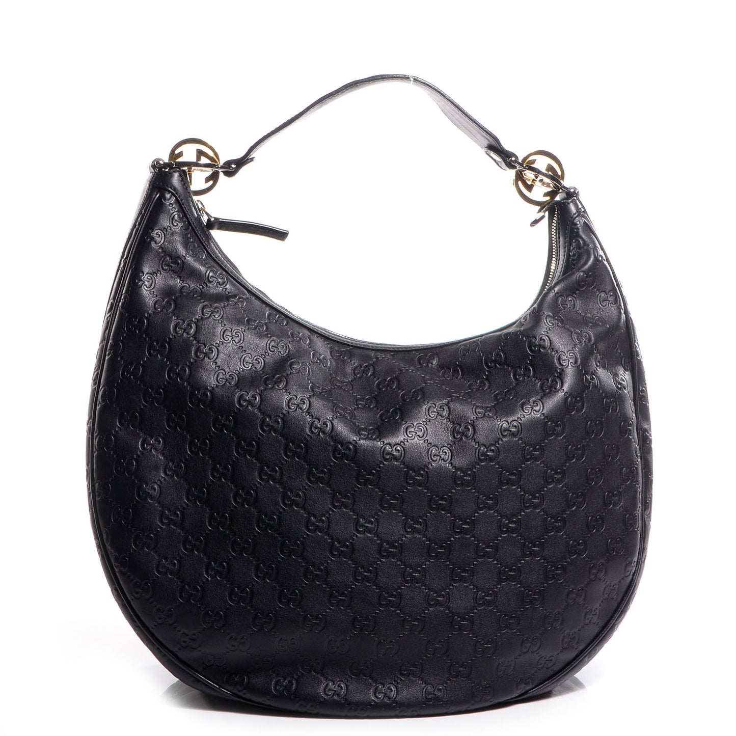 Guccissima GG Twins Large Hobo Black