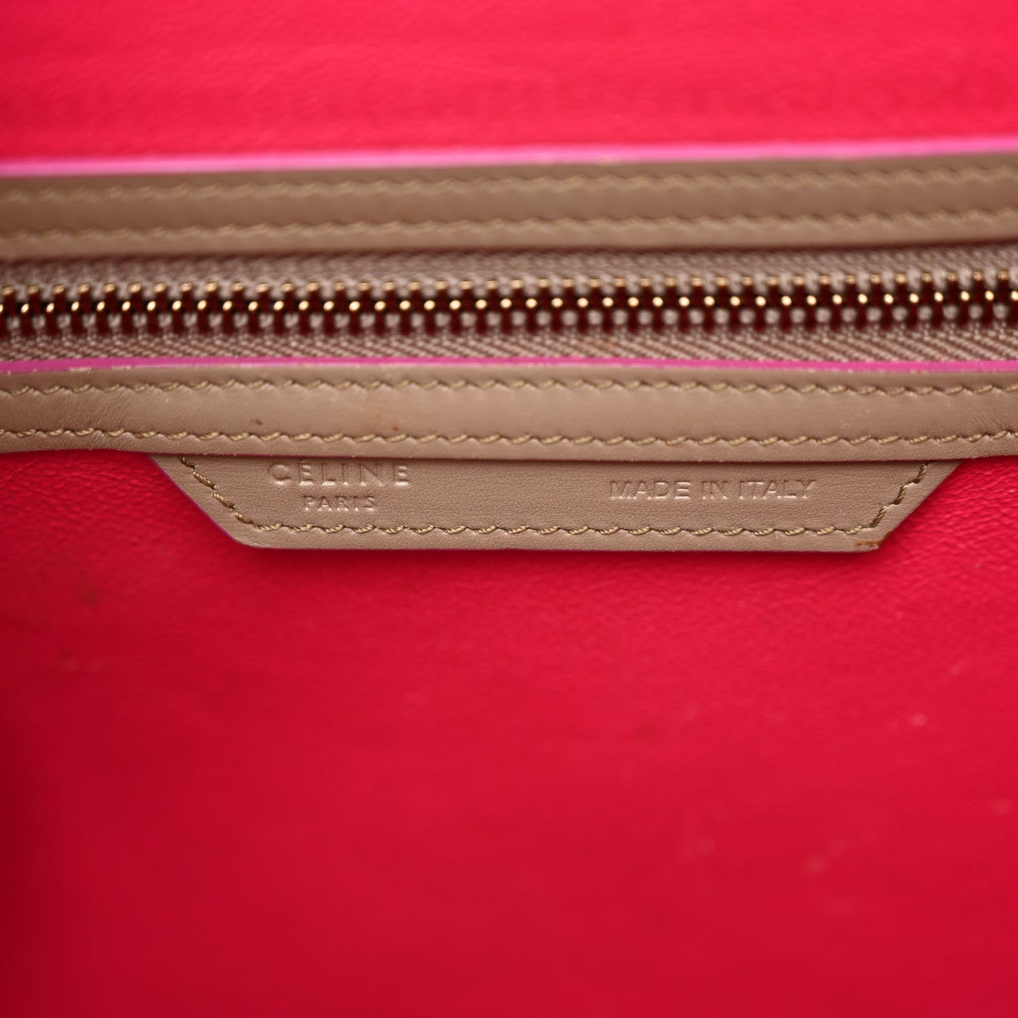 Palmelato Calfskin Micro Luggage Beige