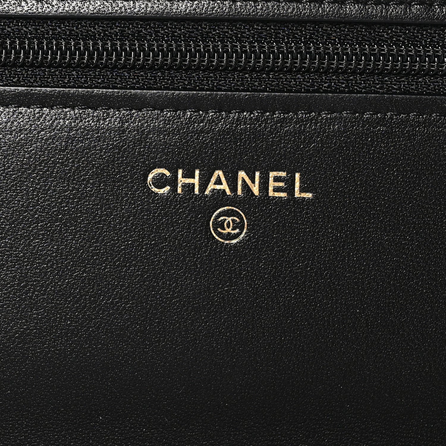 Chanel Lambskin Quilted Pearl Wallet On Chain WOC Black 6 of 12