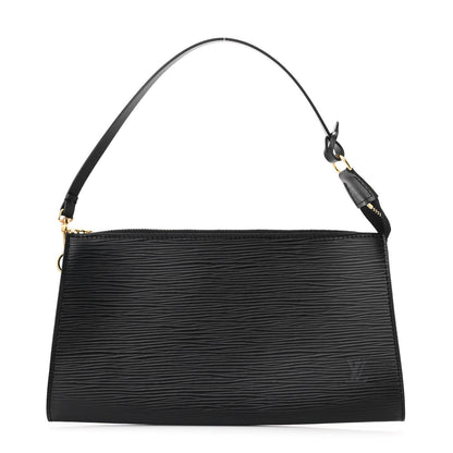 Louis Vuitton Epi Pochette Accessories 24 Black 1 of 9