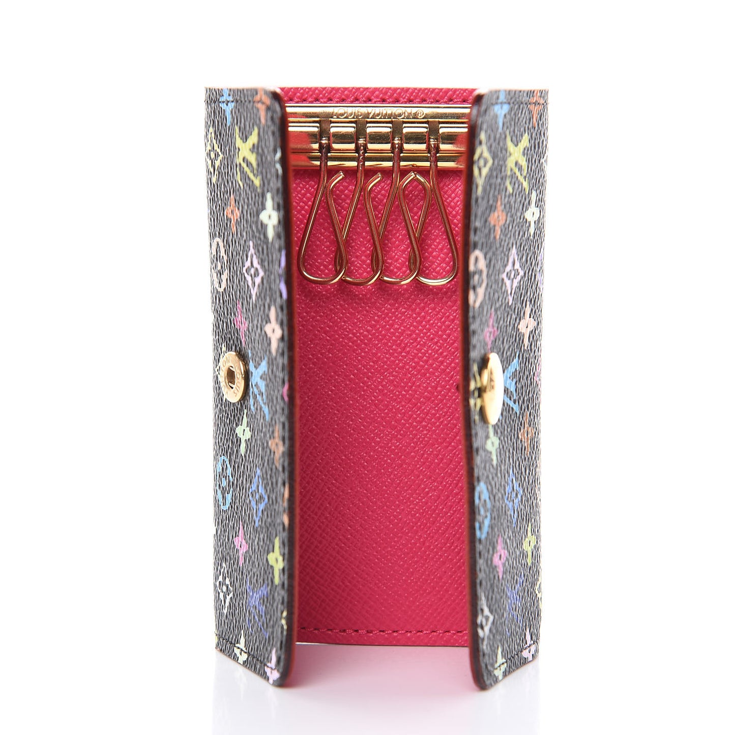 Monogram Multicolor Multicles 4 Key Holder Black Grenade