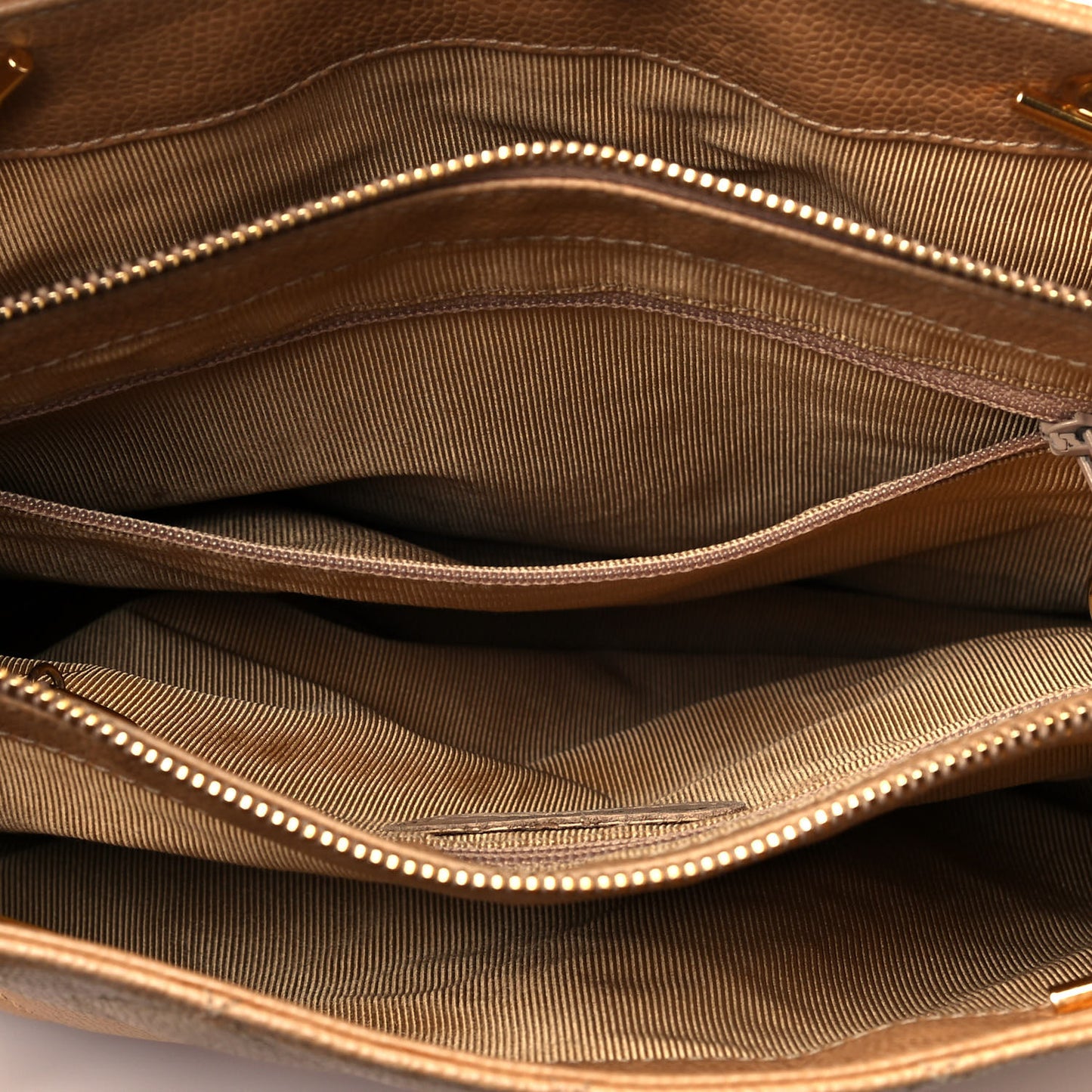 Caviar Quilted Flap Shoulder Bag Beige