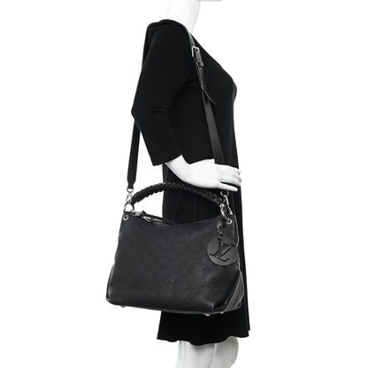 Louis Vuitton Mahina Beaubourg Hobo MM Black 2 of 10