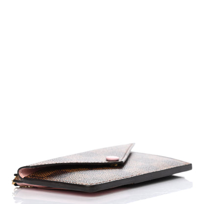 Louis Vuitton Damier Ebene Recto Verso Card Holder Rose Ballerine 4 of 4