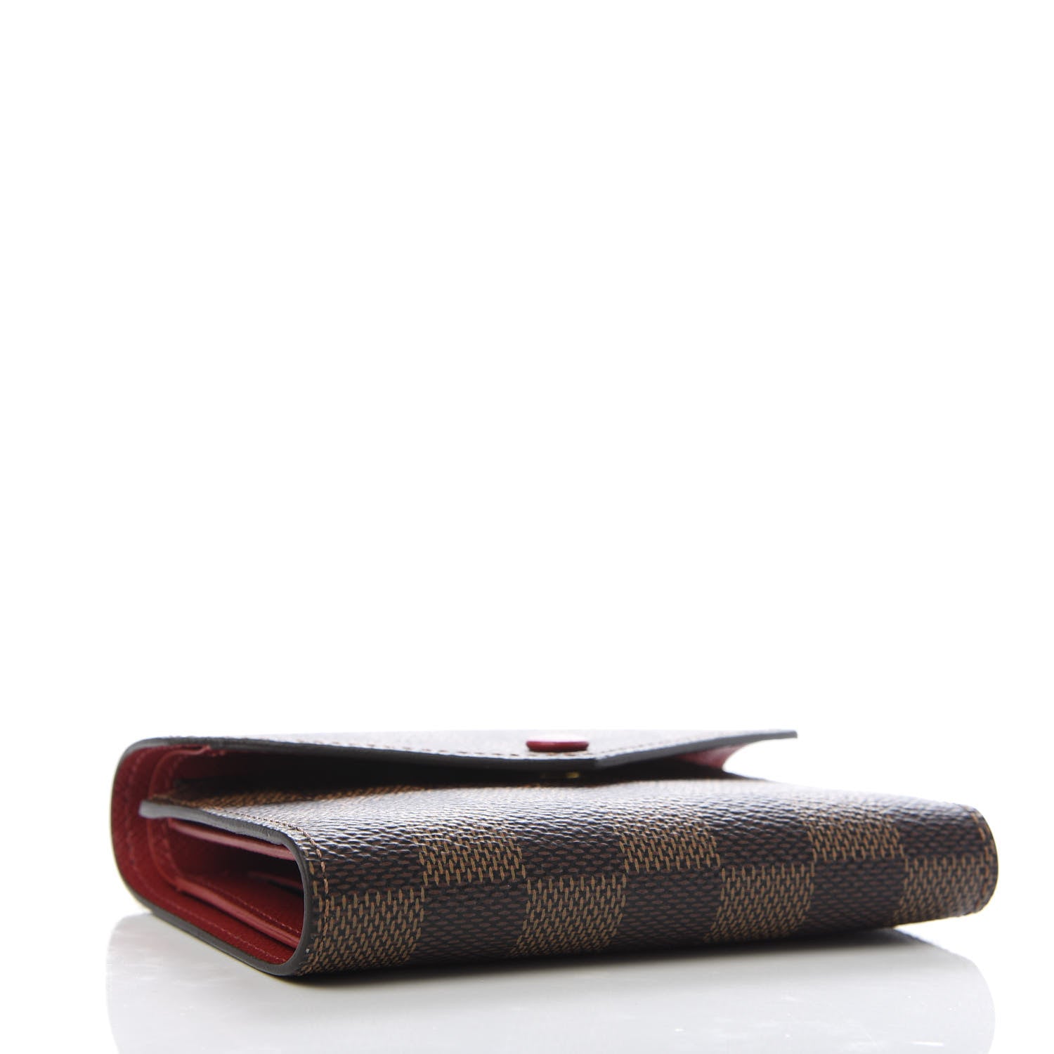 Louis Vuitton Damier Ebene Victorine Wallet Red 4 of 8