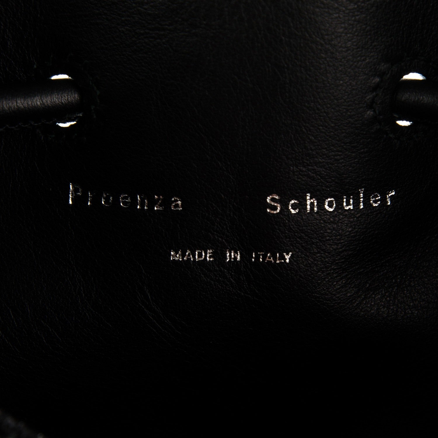 Proenza Schouler Python Medium Bucket Bag Black 6 of 7