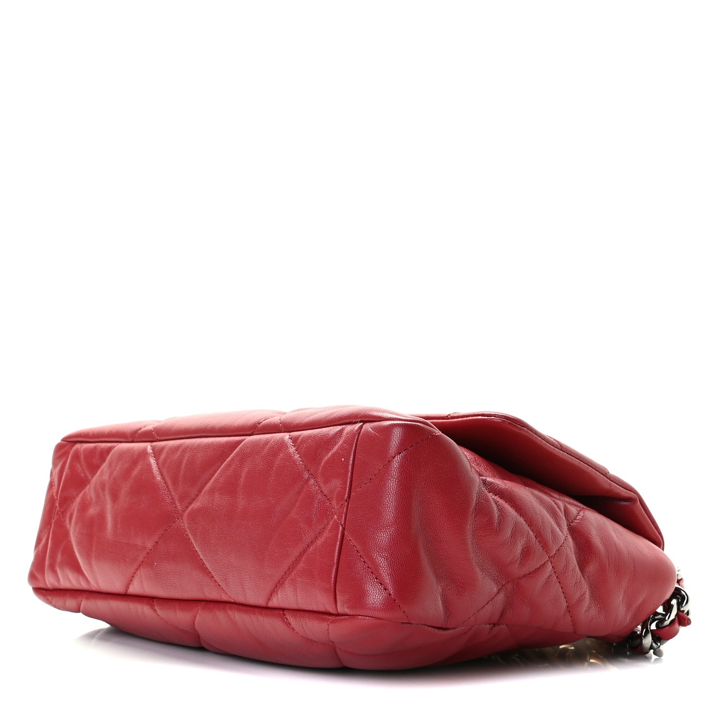 Chanel Lambskin Quilted Large Chanel 19 Flap Dark Pink 7 of 7