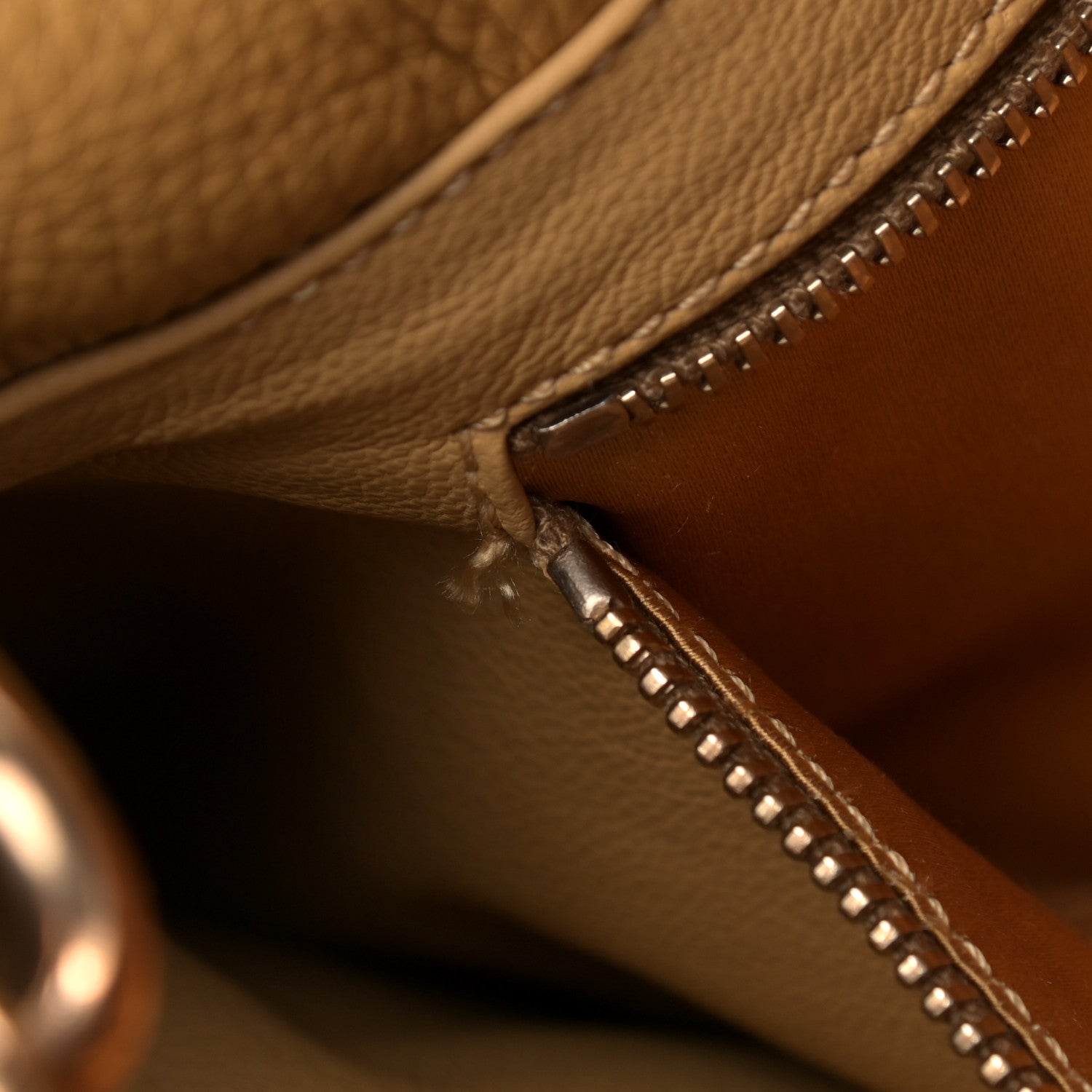 Prada Vitello Daino Shoulder Bag Miele 10 of 12