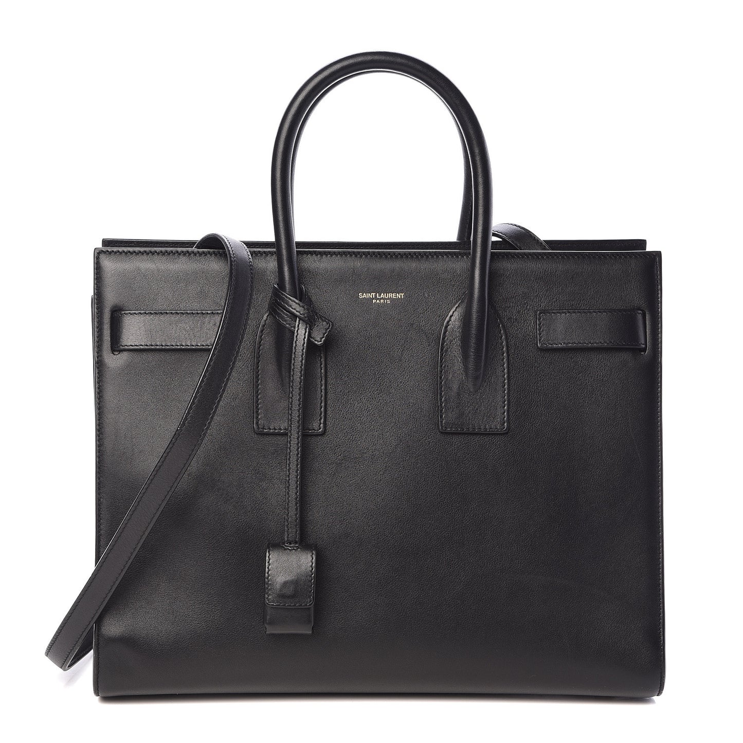 Calfskin Small Sac De Jour Black