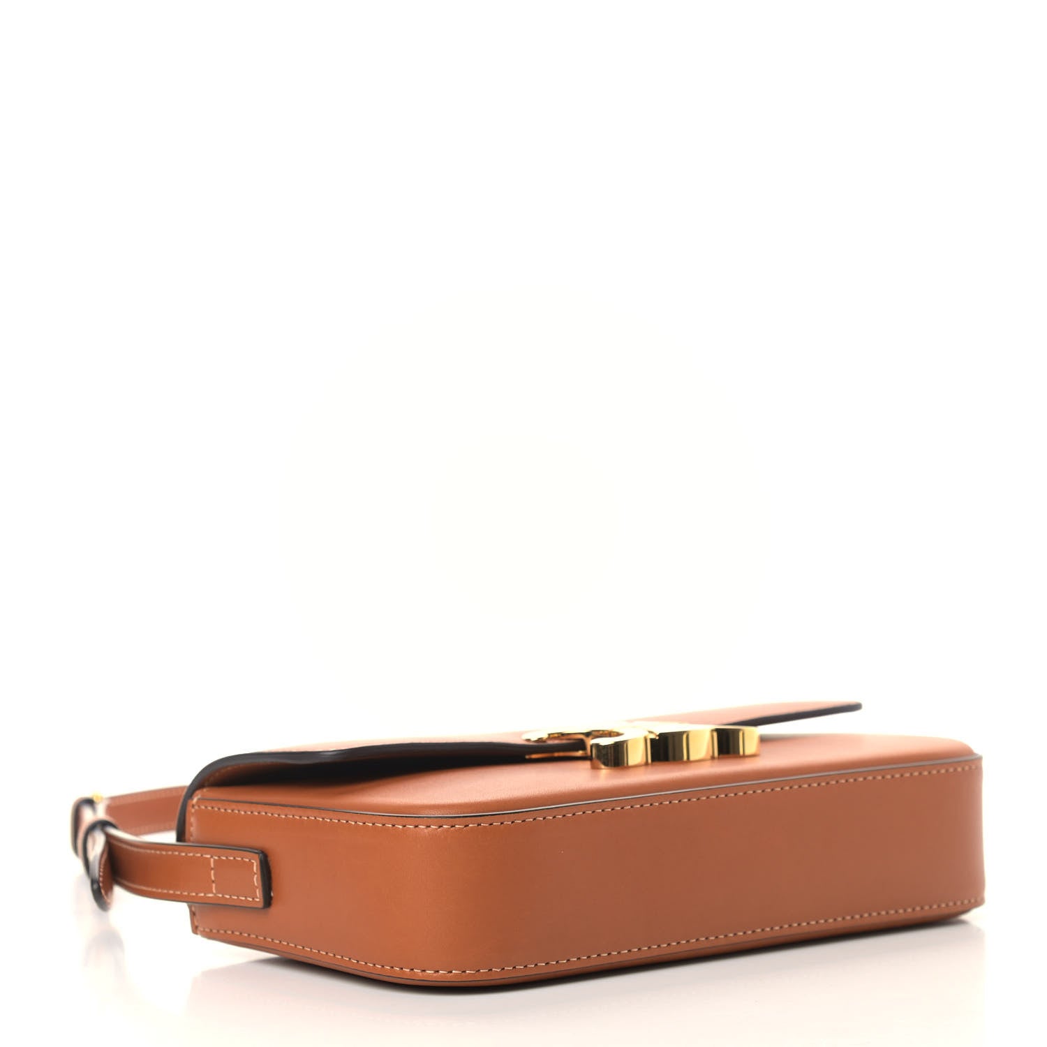 Celine Natural Calfskin Triomphe Shoulder Bag Tan 4 of 12