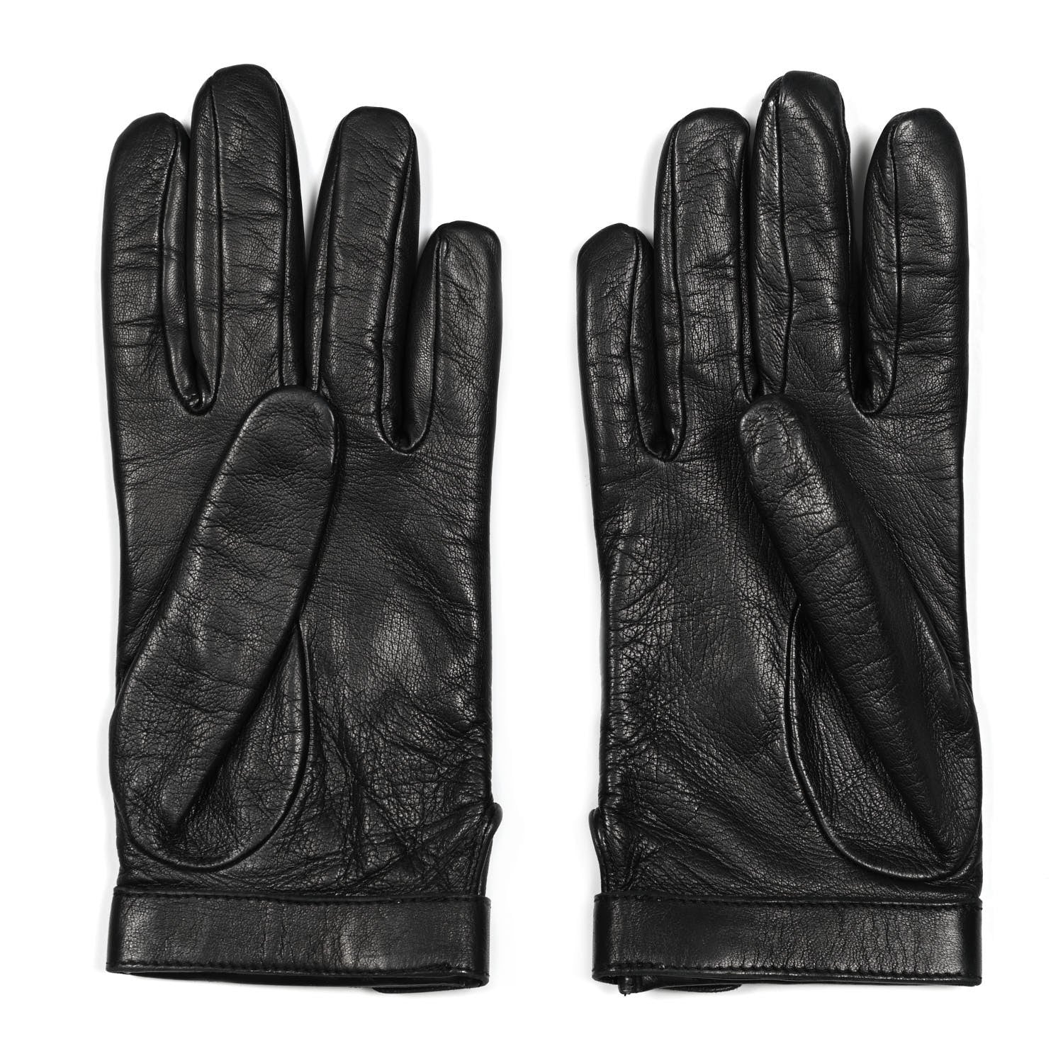 Chanel Lambskin Quilted Gloves 7 Black 2 of 6