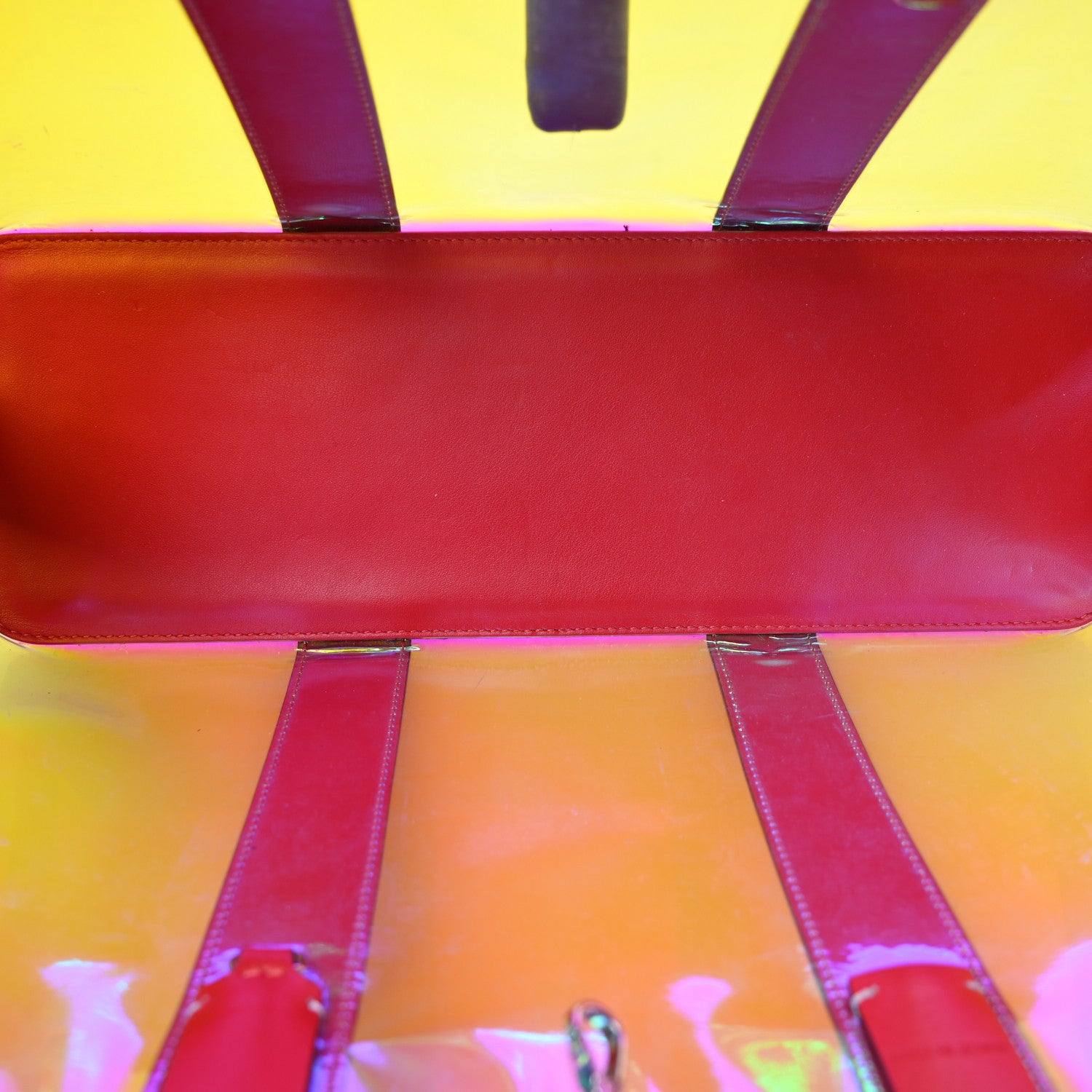 Christian Louboutin PVC Spikes East West Cabata Tote Clear Multicolor 6 of 14