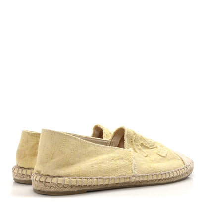 Chanel Tweed CC Espadrilles 39 Yellow 5 of 8