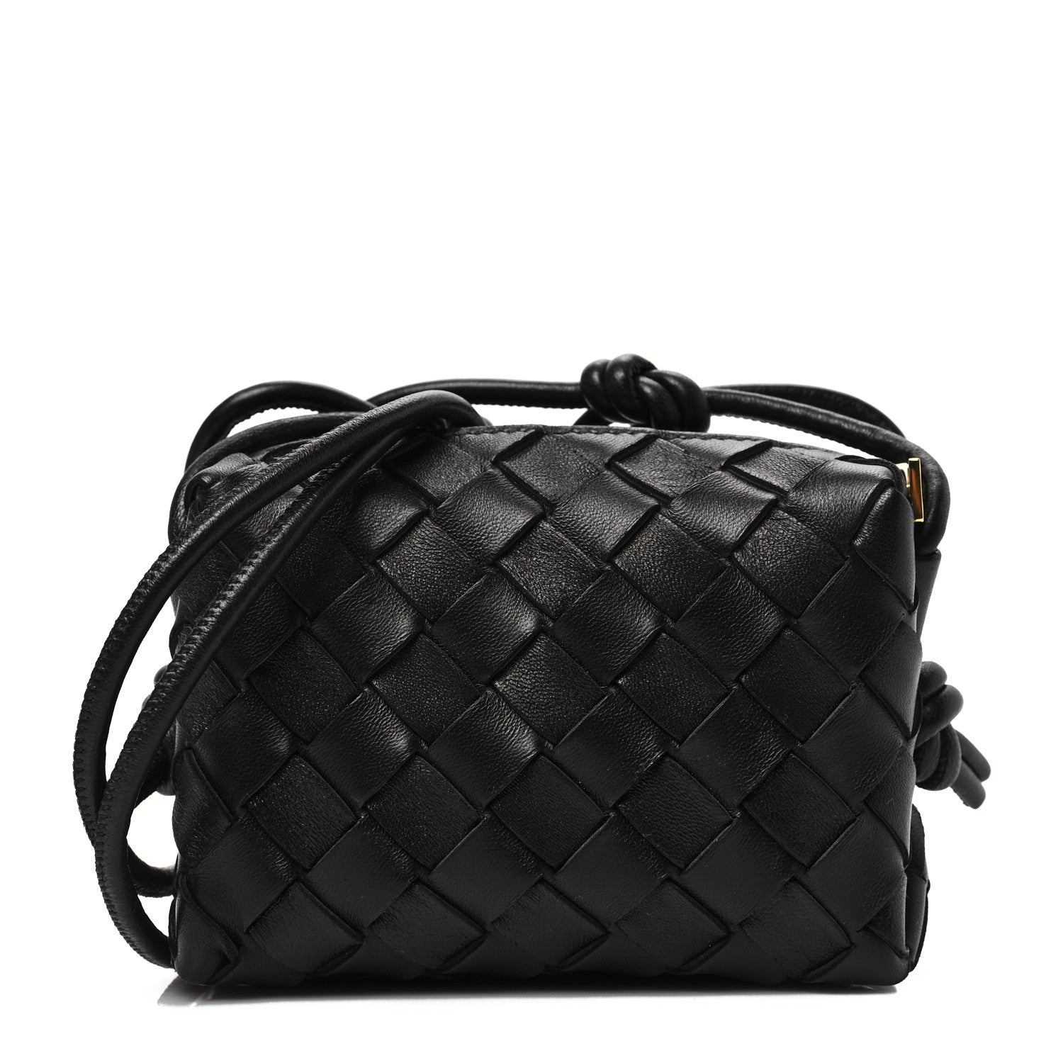 Bottega Veneta Nappa Intrecciato Candy Loop Camera Bag Black 1 of 7