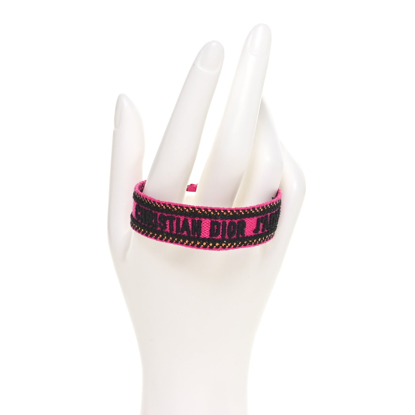 Woven Cotton J'Adior Friendship Bracelet Pink Multicolor