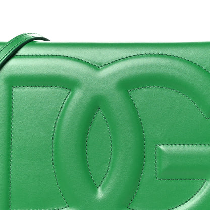 Dolce & Gabbana Calfskin DG Logo Flap Crossbody Bag Green 7 of 9