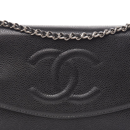 Chanel Caviar Timeless CC Wallet On Chain WOC Black 13 of 14