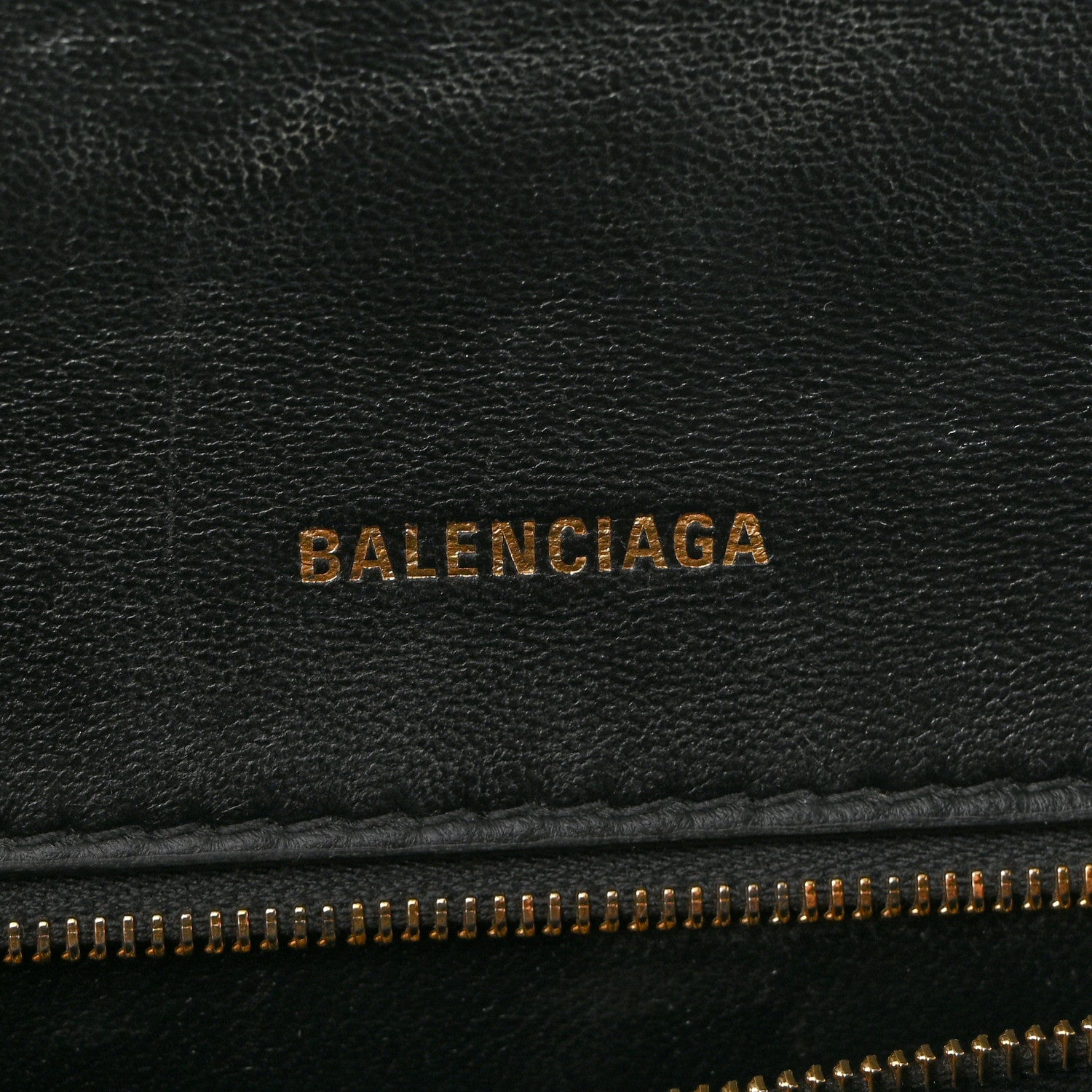 Balenciaga Shiny Box Calfskin Small Hourglass Top Handle Bag Black 6 of 15