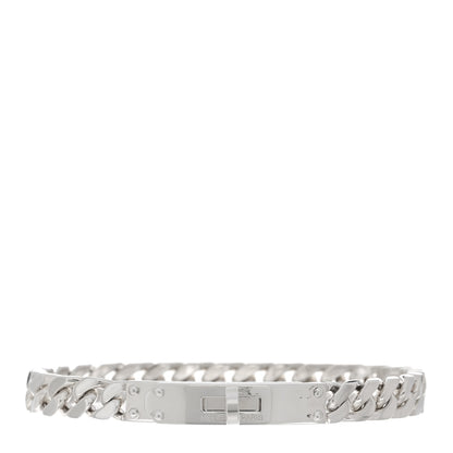 Hermes Sterling Silver TPM Kelly Gourmette Bracelet SH 1 of 4