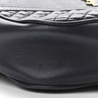 Saint Laurent Lambskin Quilted Victoire Camera Bag Deep Marine 9 of 10
