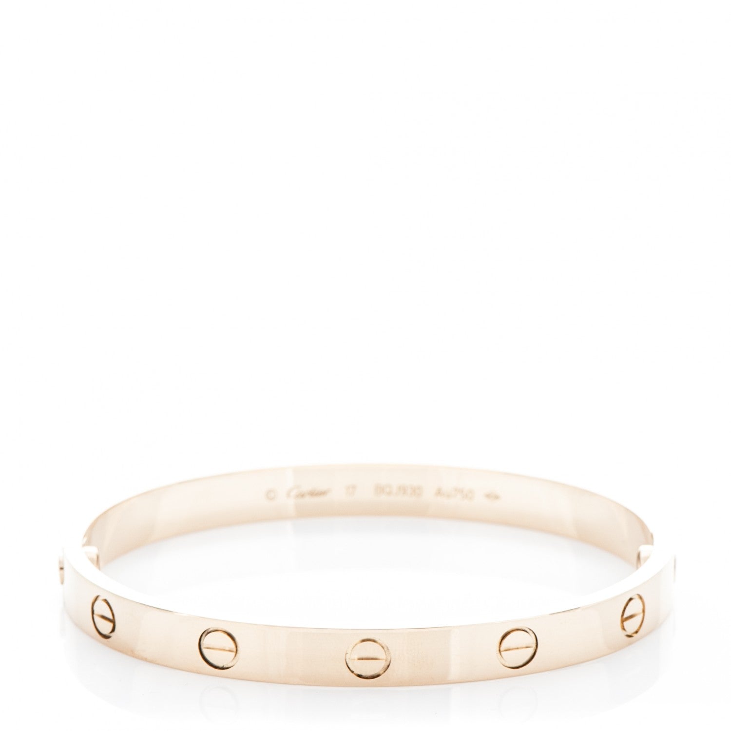 Cartier 18K Yellow Gold LOVE Bracelet 17 1 of 5