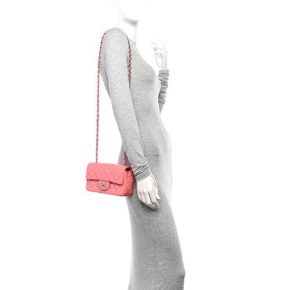 Chanel Patent Calfskin Quilted Mini Rectangular Flap Pink 2 of 11