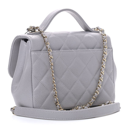 Chanel Caviar Quilted Small Business Affinity Flap Grey 2 of 8