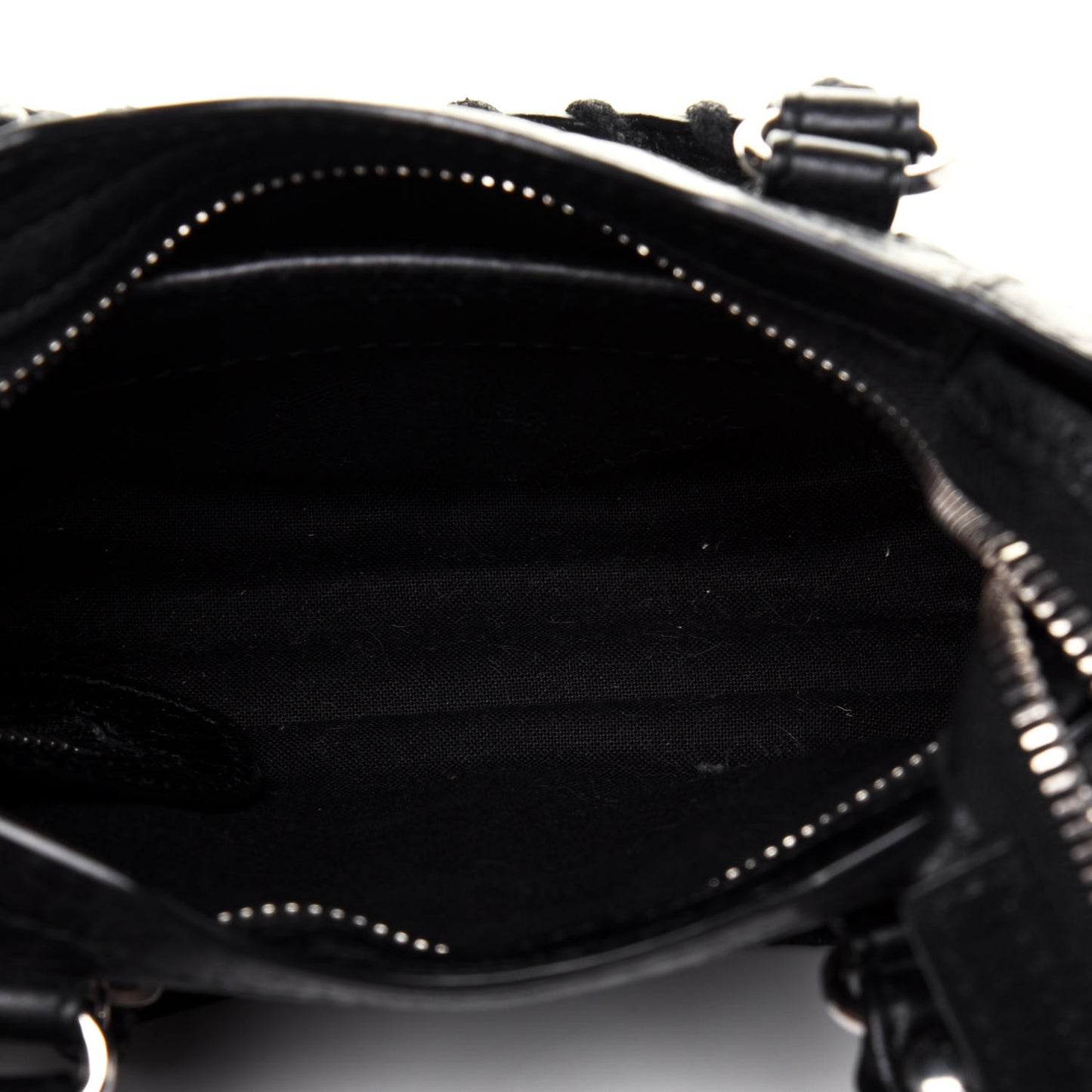 Agneau Classic Silver Hardware Nano City Black