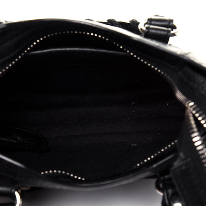 Balenciaga Agneau Classic Silver Hardware Nano City Black 6 of 14