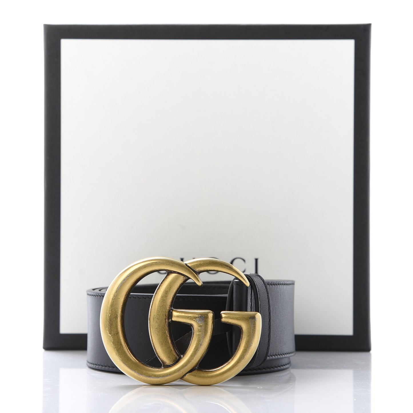 Calfskin Double G 40mm Belt 90 36 Black