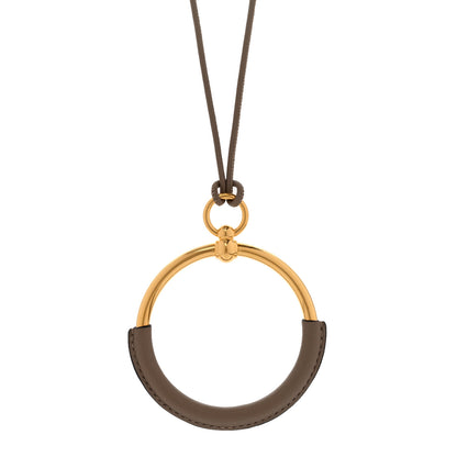Hermes Swift Grand Loop Pendant Necklace Gold 4 of 5