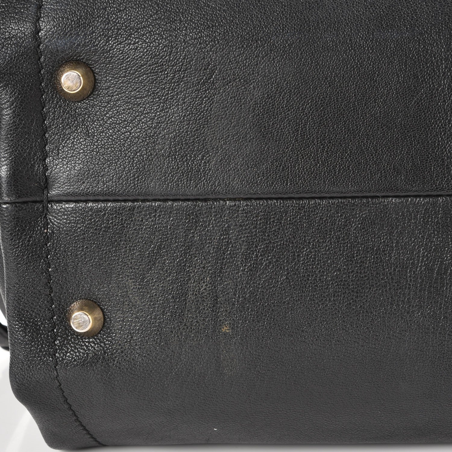 Lanvin Goatskin Trilogy Bowling Bag Black 14 of 16