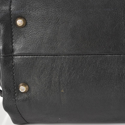 Lanvin Goatskin Trilogy Bowling Bag Black 14 of 16