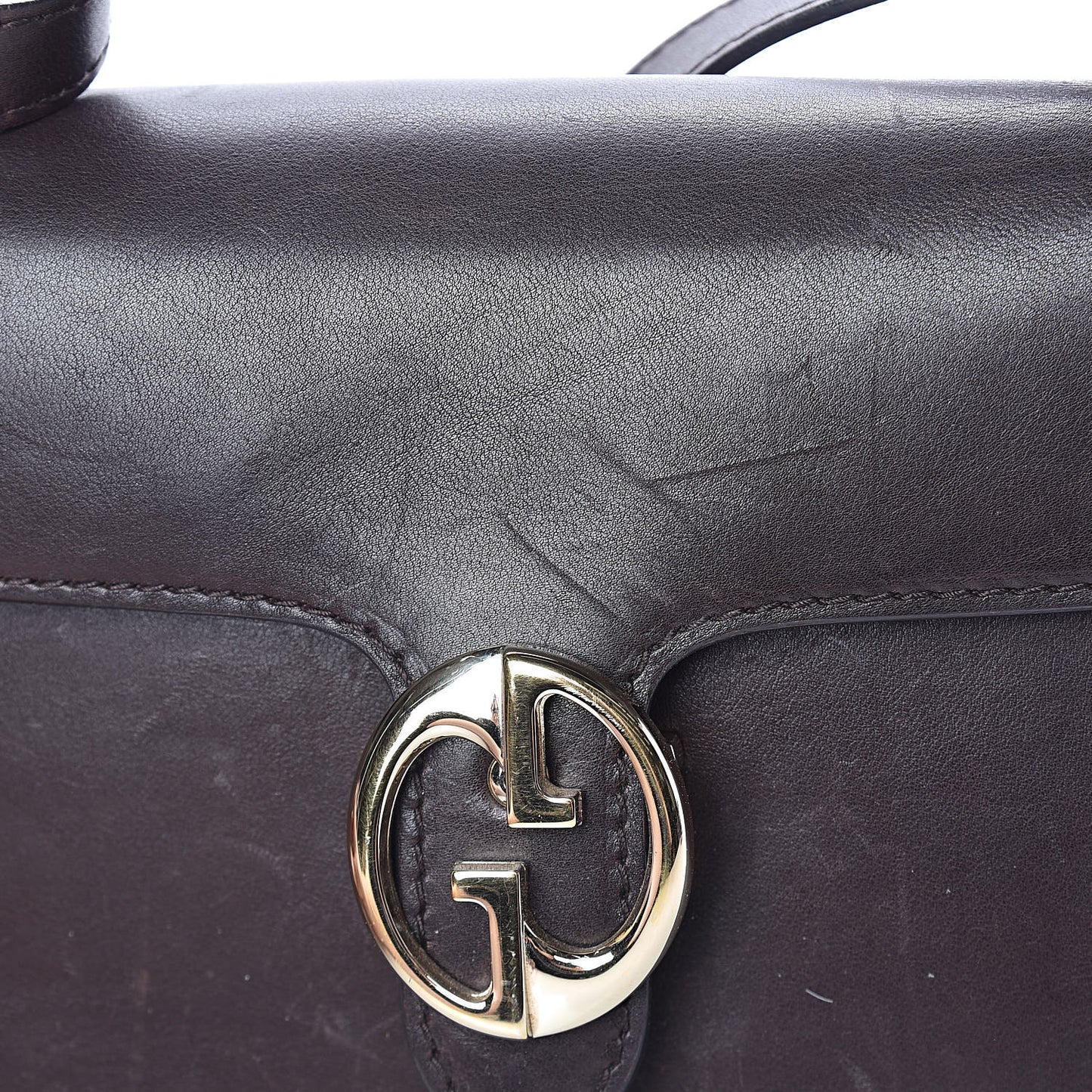 Calfskin Medium 1973 Shoulder Flap Bag Dark Brown