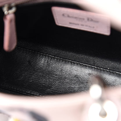 Christian Dior Lambskin Sequin Embroidered Mini Lady Dior Pink 10 of 13
