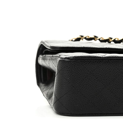 Chanel Caviar Quilted Medium Double Flap Black 8 of 9