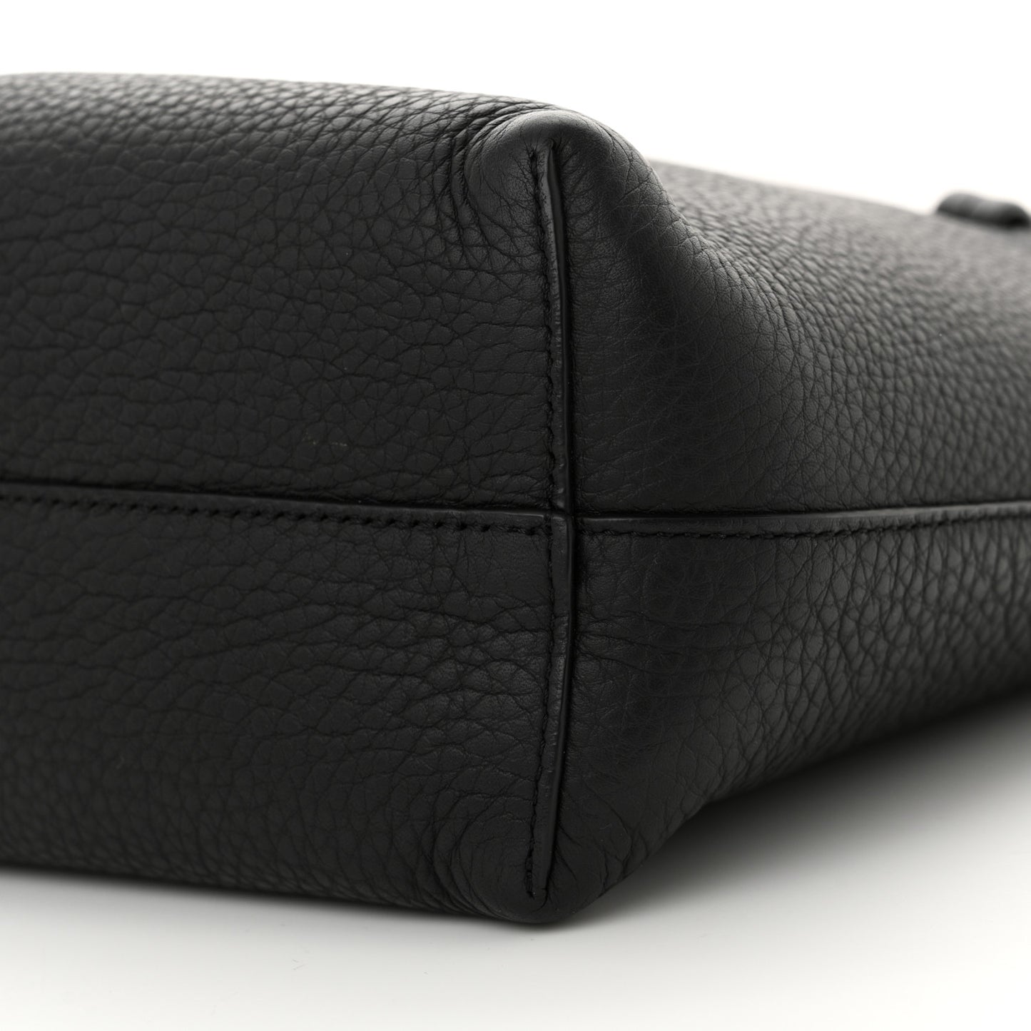 Grained Calfskin Small Park Tote Black