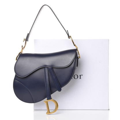 Christian Dior Calfskin Saddle Bag Indigo Blue 10 of 10