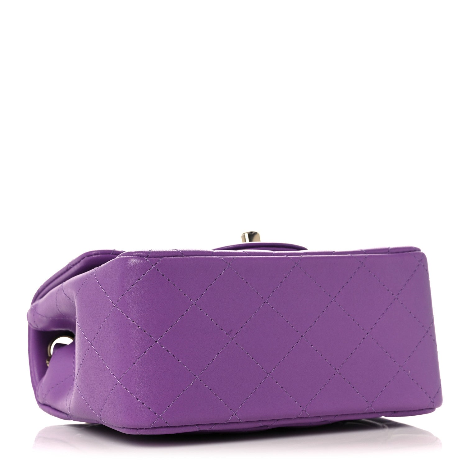 Chanel Lambskin Quilted Mini Square Flap Purple 4 of 10